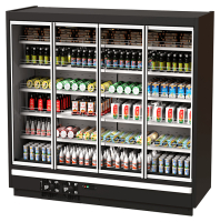 Горка холодильная KIFATO ПРАГА 2500 (встроенный агрегат, распашные двери) 