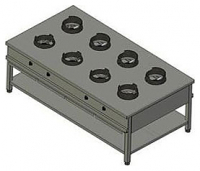 Плита газовая Вулкан KSW 08 8795 WOK