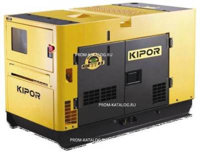 Дизель-генератор в ультратихом всепогодном кожухе Kipor KDE150SS3 